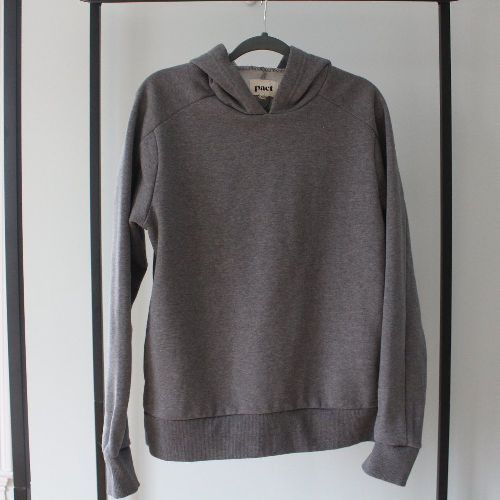 Pact Men's Medium Grey Heather Courtside Pullover Hoodie